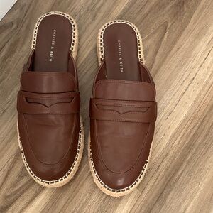 Charles & Keith Dark Brown Men's Slip-On Loafers